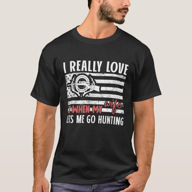 Ich habe es wirklich Liebe, wenn meine Ehefrau mir T-Shirt (Vorderseite)