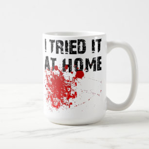 Ich habe es zu Hause ausprobiert Lustiger Reisebec Kaffeetasse