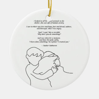 Ich habe etwas getan keramik ornament