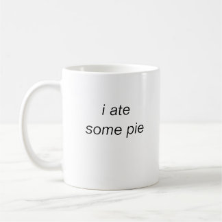 Ich habe etwas Tasse gegessen