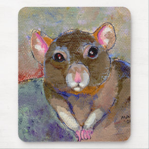 Ich habe Fragen - Haustierratten-Malereikunst des Mousepad