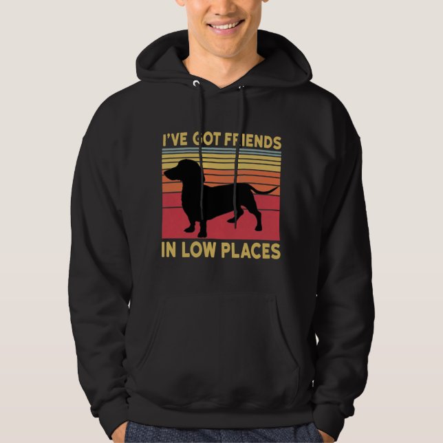 Ich habe Freunde an niedrigen Orten got Hoodie (Vorderseite)