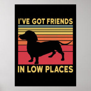 Ich habe Freunde an niedrigen Orten got Poster