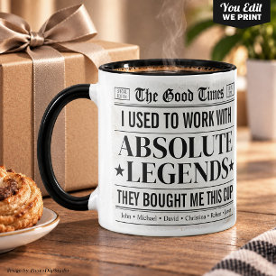 Ich habe früher mit absoluten Legenden gearbeitet  Tasse
