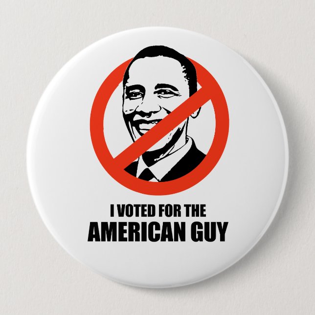 Ich habe für den amerikanischen Typ gestimmt Button (Vorderseite)