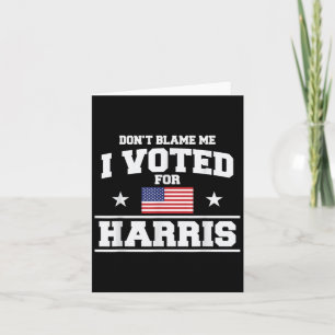Ich habe für Harris gestimmt. Karte
