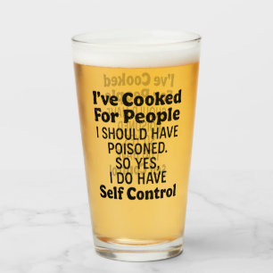 Ich habe für Leute gekocht, die ich hätte vergifte Glas