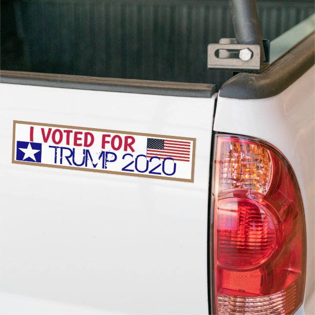 Ich habe für TRUMP 2020 gestimmt Autoaufkleber (Auf Lkw)