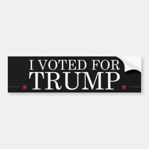 Ich habe für Trump gestimmt Autoaufkleber
