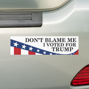 Ich habe für Trump gestimmt Autoaufkleber