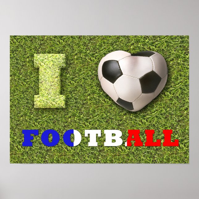 Ich habe Fußball Frankreich - Poster (Vorne)