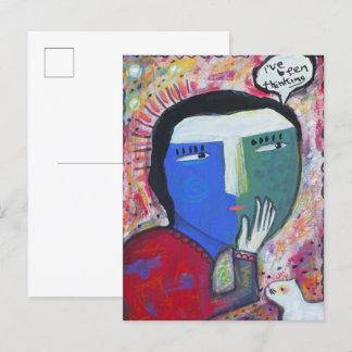 Ich habe gedacht postkarte