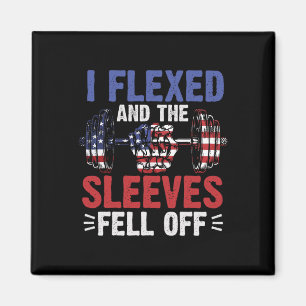 Ich habe geflockt und die Ärmel sind von lustigen  Magnet