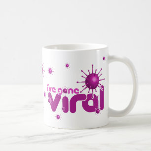 Ich habe gegangene VirenTasse - Magenta Kaffeetasse