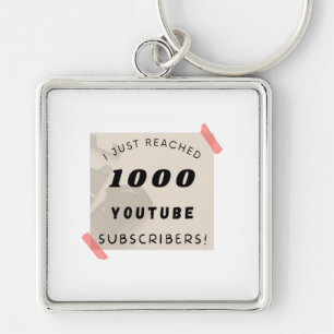Ich habe gerade 1000 YouTube-Abonnenten erreicht. Schlüsselanhänger