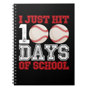 Ich habe gerade 100 Tage Baseball-Schule erreicht Notizblock
