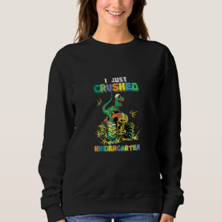 Ich habe gerade den Kindergarten gequält T Rex Din Sweatshirt