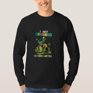 Ich habe gerade den Kindergarten gequält T Rex Din T-Shirt