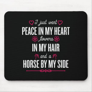 Ich habe gerade Frieden in meinem Herzen Gewollt - Mousepad