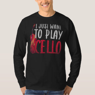 Ich habe gerade Gewollt, Cello Orchestra Music Cel T-Shirt