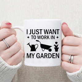 Ich habe gerade gewollt, in meinem Garten / Garten Tasse