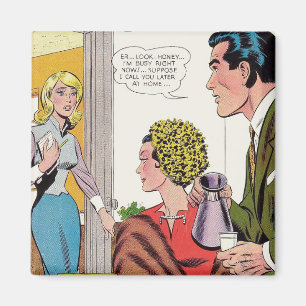 „Ich habe gerade keine Zeit“ Retro-Magnet Magnet