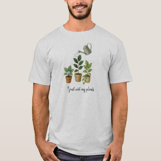 Ich habe gerade meine Pflanze genäht T-Shirt (Vorderseite)