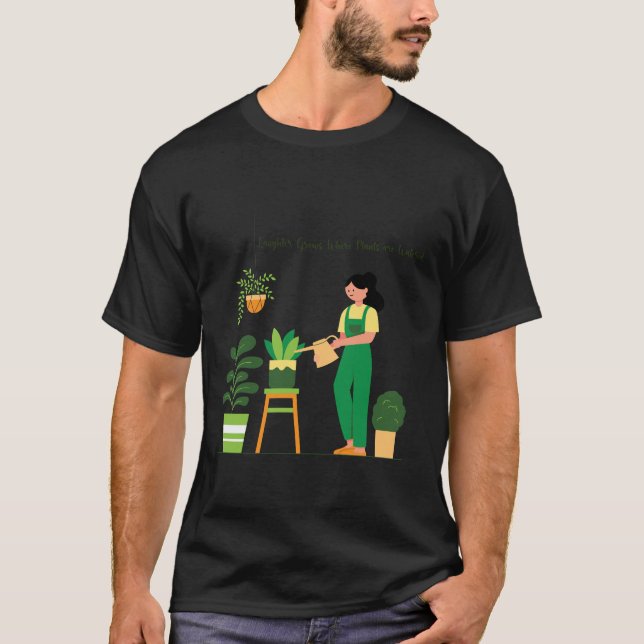 Ich habe gerade meine Pflanze genäht T-Shirt (Vorderseite)