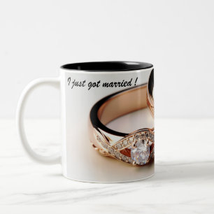 Ich habe gerade verheiratet got! Mug Zweifarbige Tasse