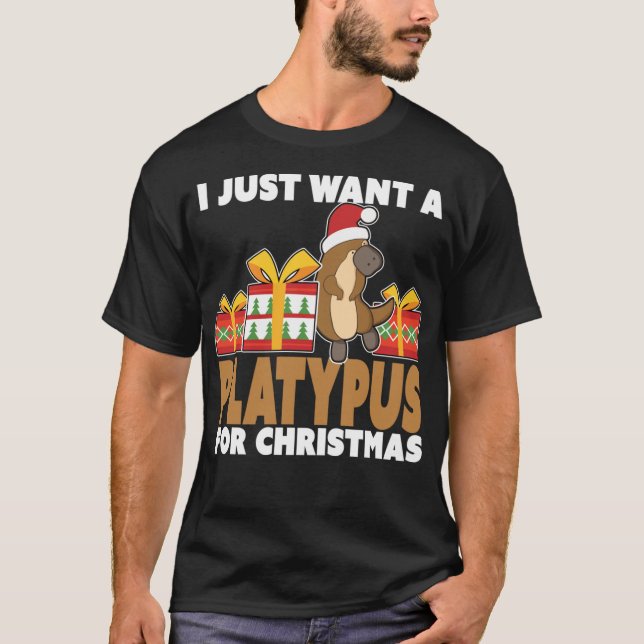 Ich habe gerade zu Weihnachten einen Platypus Gewo T-Shirt (Vorderseite)