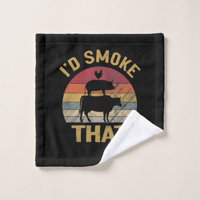 Ich habe geraucht, dass die lustige GRILLEN Smoker Waschlappen (Waschlappen)