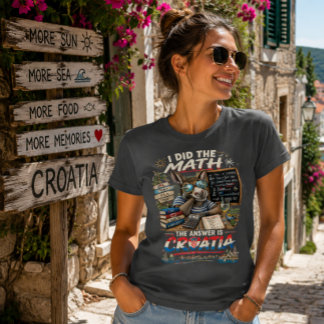 Ich habe gerechnet, die Antwort ist Kroatien T-Shirt