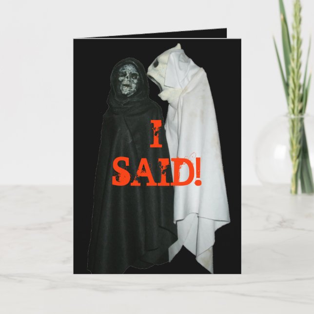 Ich habe gesagt! karte (Vorderseite)