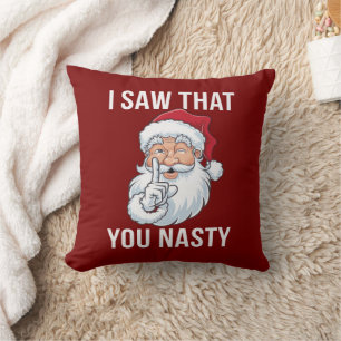 Ich habe gesehen, dass du Weihnachten Eklig Unglau Kissen