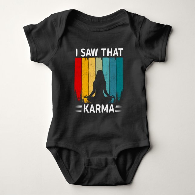 Ich habe gesehen, dass Karma Baby Strampler (Vorderseite)