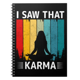 Ich habe gesehen, dass Karma Notizblock
