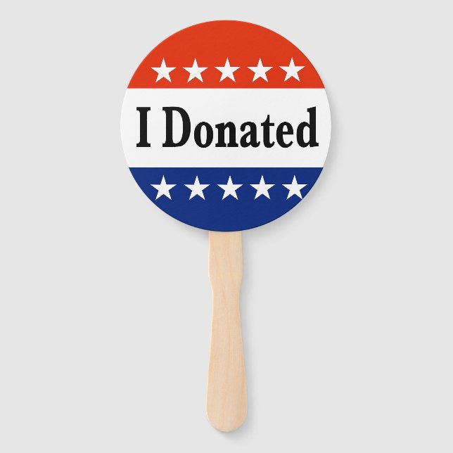 Ich habe gespendet fächer (Vorderseite)