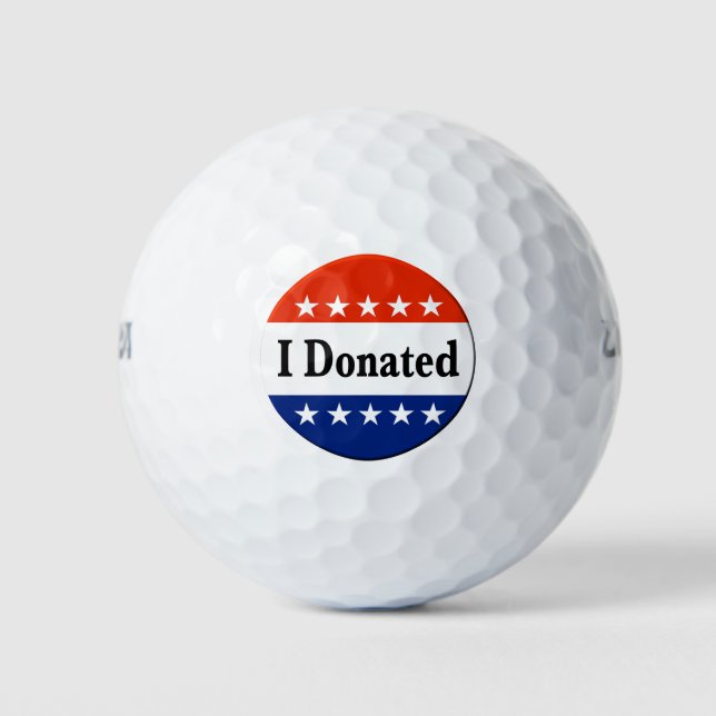 Ich habe gespendet golfball (Vorderseite)