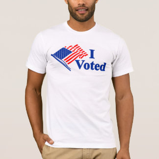 Ich habe gewählt Aufkleber mit der Flagge der Vere T-Shirt