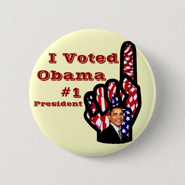 Ich habe gewählt, Barack Obama_ Button (Vorderseite)
