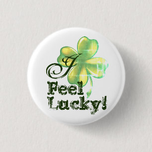 Ich habe Glück, St. Patrick's Day Button