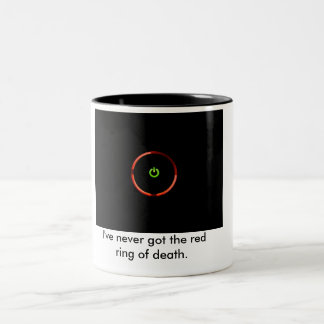 Ich habe got nie den roten Ring des Todes Zweifarbige Tasse