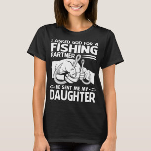 Ich habe Gott für einen Fisch-Partner Gefragt, den T-Shirt