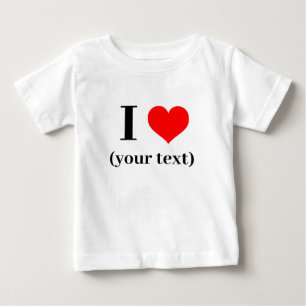 ICH HABE HERZEN! Baby Fine Jersey T - Shirt - Whit