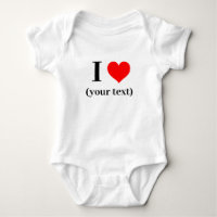 ICH HABE HERZEN! Baby Jersey Bodysuit - White - Cu