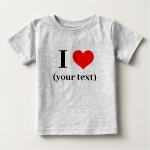 ICH HABE HERZEN! Baby Jersey T - Shirt - Heather G