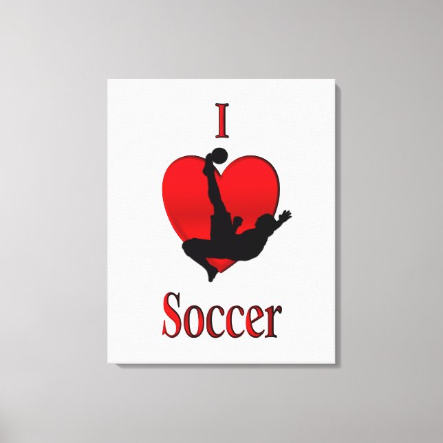 Ich habe Herzsoccer Leinwanddruck (Vorderseite)