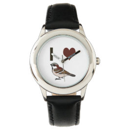 Ich habe Herzspatzen Armbanduhr
