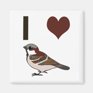 Ich habe Herzspatzen Magnet