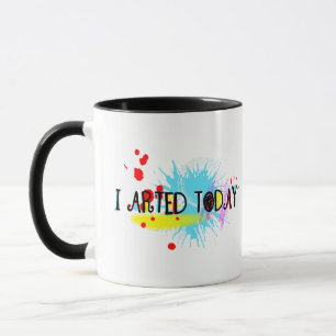 Ich habe heute den Funny Pun angefangen Tasse